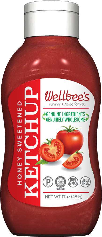 Wellbees Honey Sweetened Ketchup Bottle