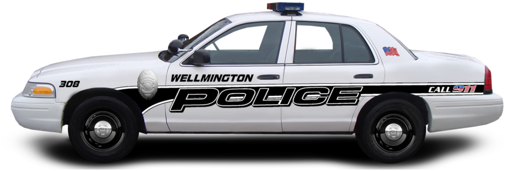 Wellington Police Car Side View