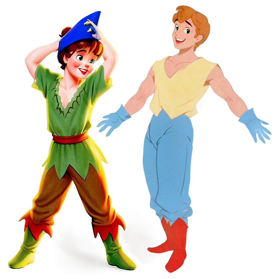 Wendy and Peter Pan PNG iba PNG with transparent background
