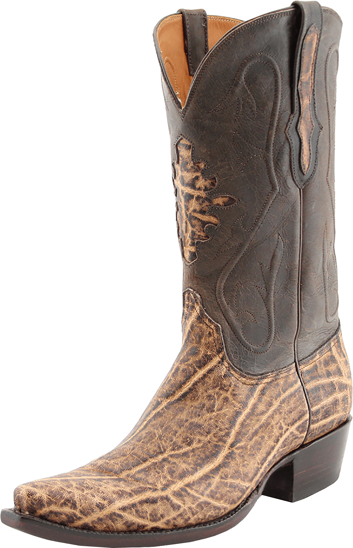 Black Jack Men's Snip Toe Elephant Cowboy Boot - Elephant Snip Toe Boots, HD Png Download PNG with transparent background