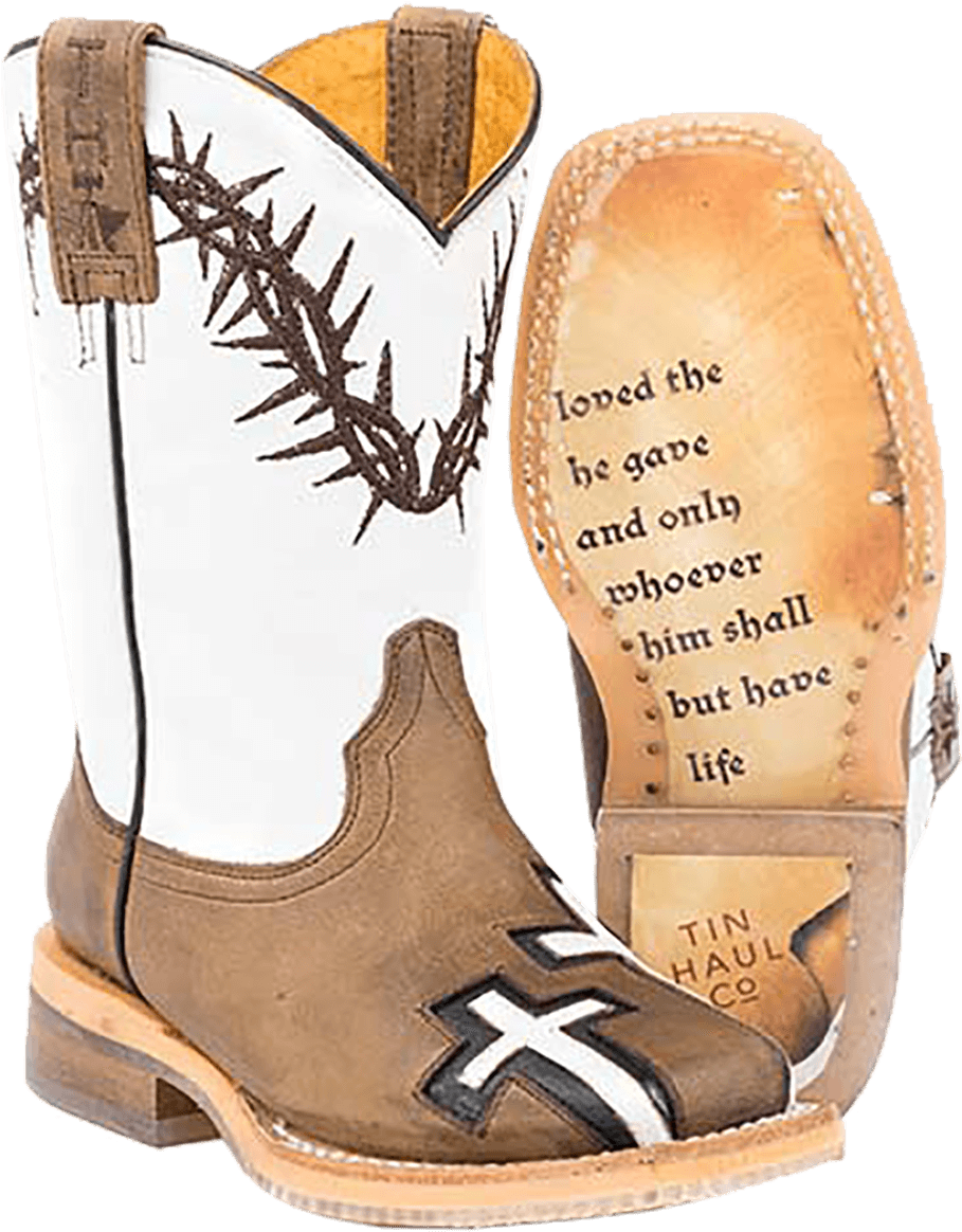 Western Cowboy Bootwith Cross Design