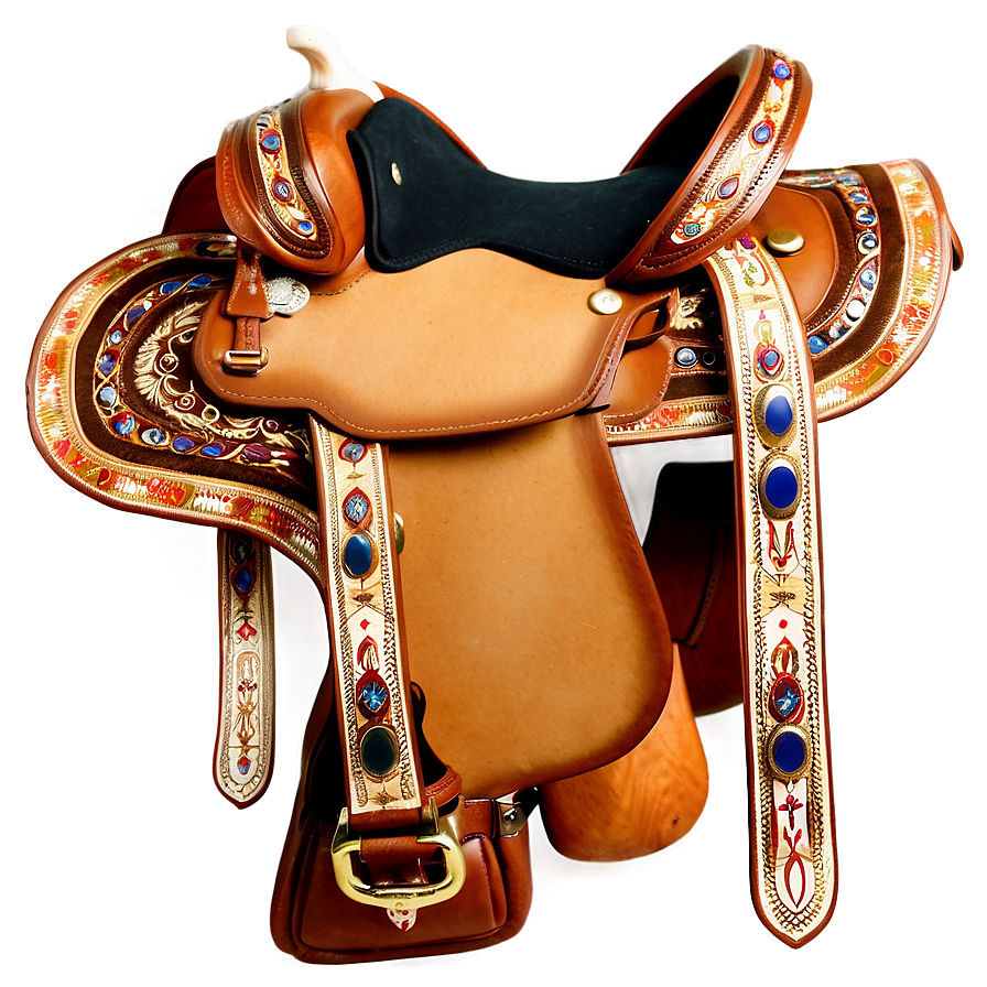 Western Pleasure Saddle Png 06292024