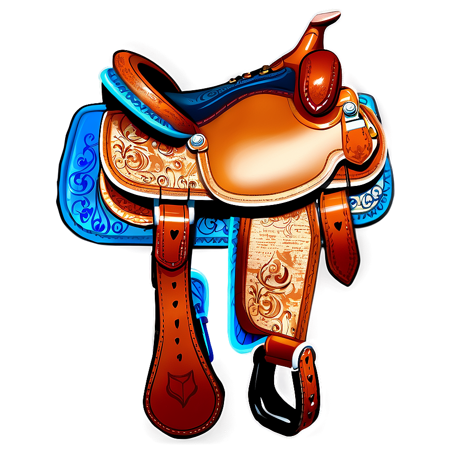 Western Pleasure Saddle Png 06292024