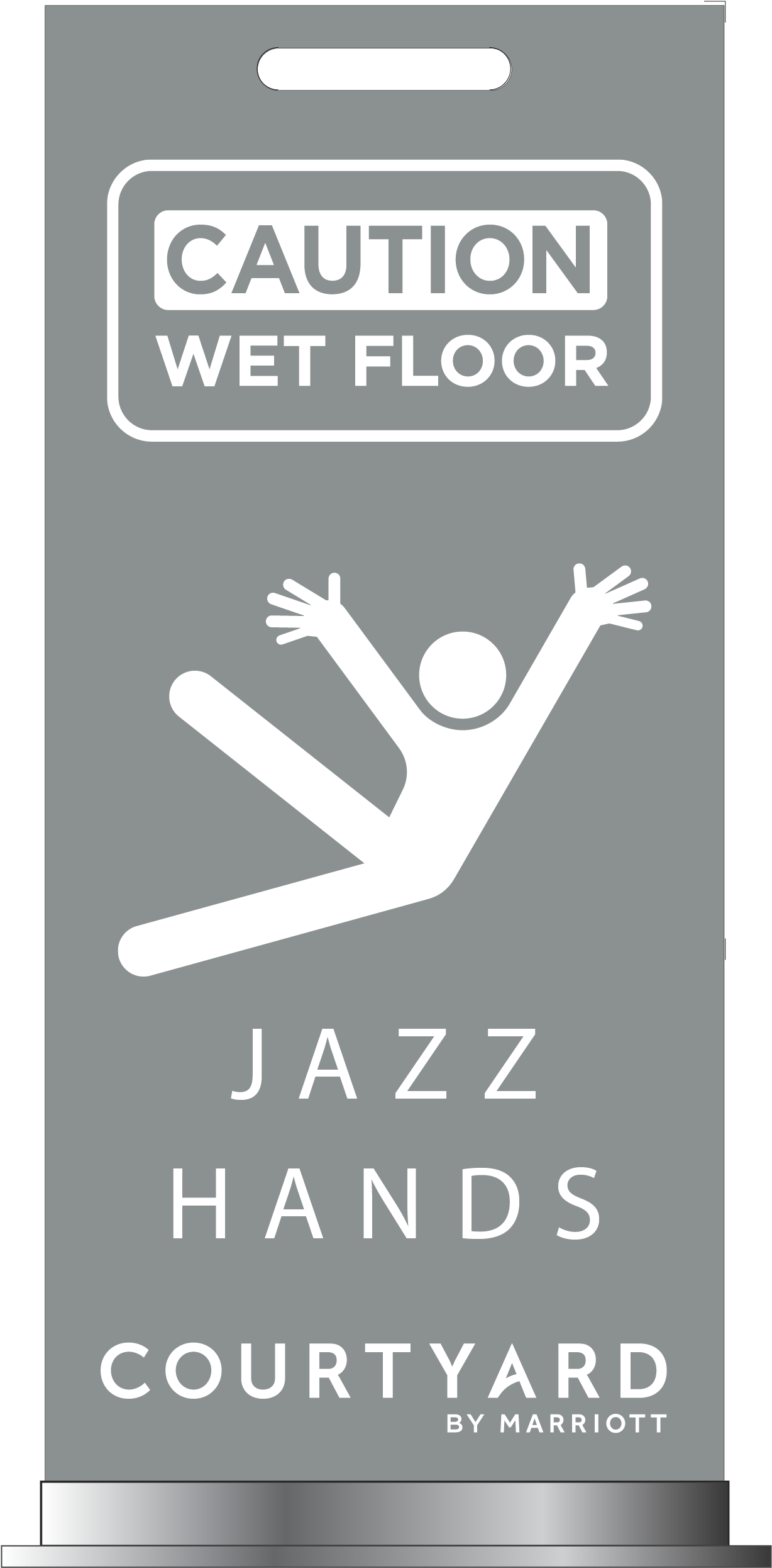 Cou08 Wetfloor Jh - Jazz Hands Wet Floor Sign, HD Png Download PNG with transparent background
