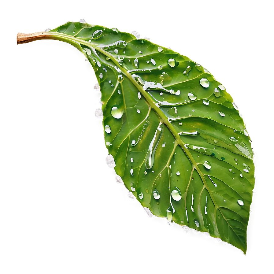 Wet Green Leaf Png 75