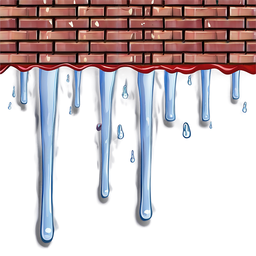 Wet Red Brick Wall Png 34