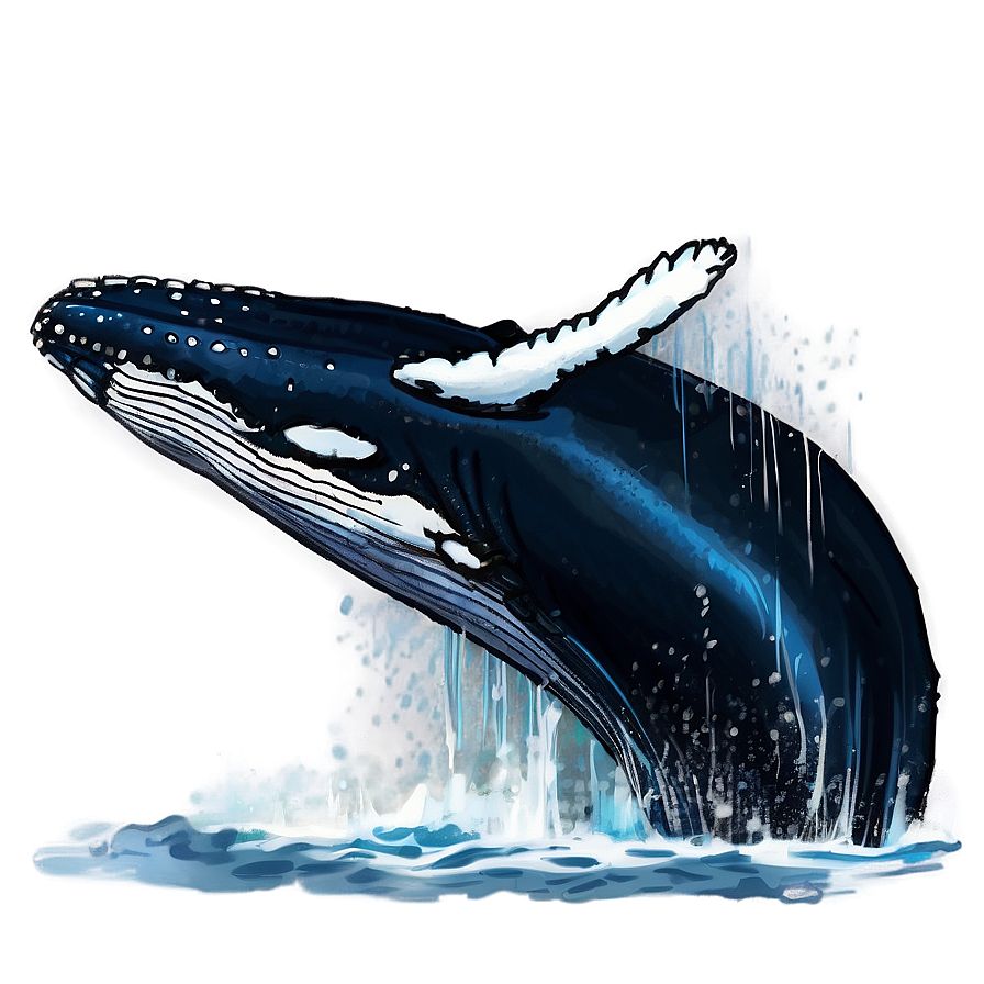 Whale Splash Png 05232024