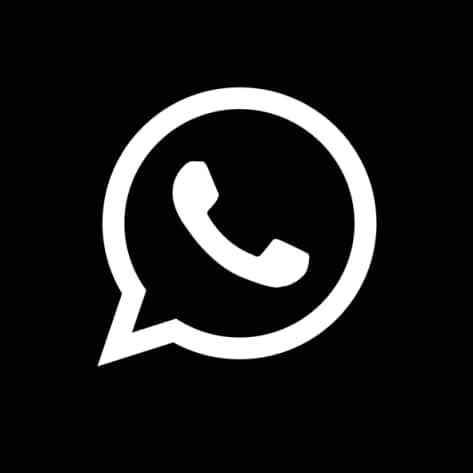 Whats App Logo Black Background PNG with transparent background