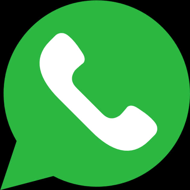 Whats App Logo Green Background PNG with transparent background