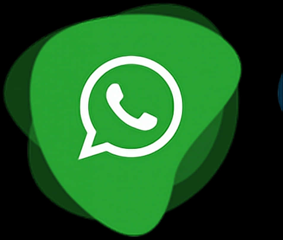 Whats App Logoon Dark Background PNG with transparent background