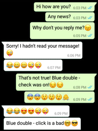Whats App Read Receipt Misunderstanding PNG with transparent background