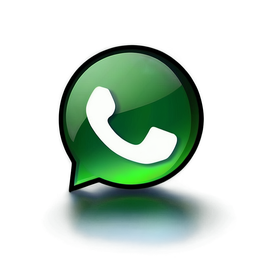 Whatsapp Logo With Reflection Png Rbq