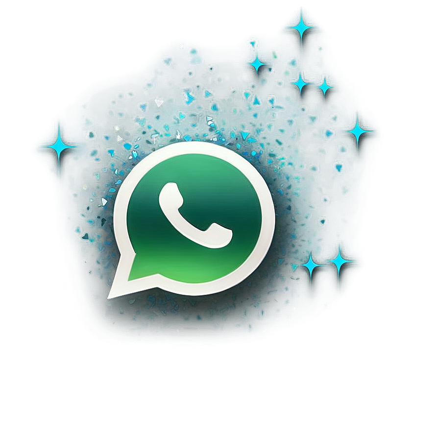 Whatsapp Logo With Sparkles Png 05252024