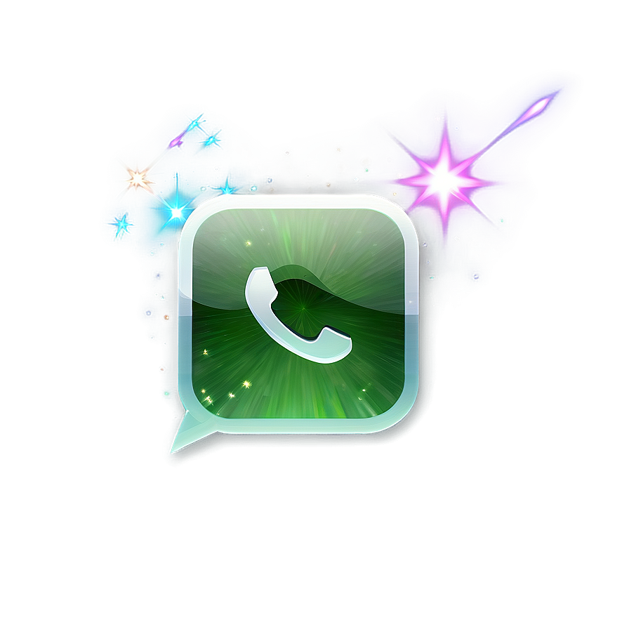 Whatsapp Logo With Sparkles Png Bik47