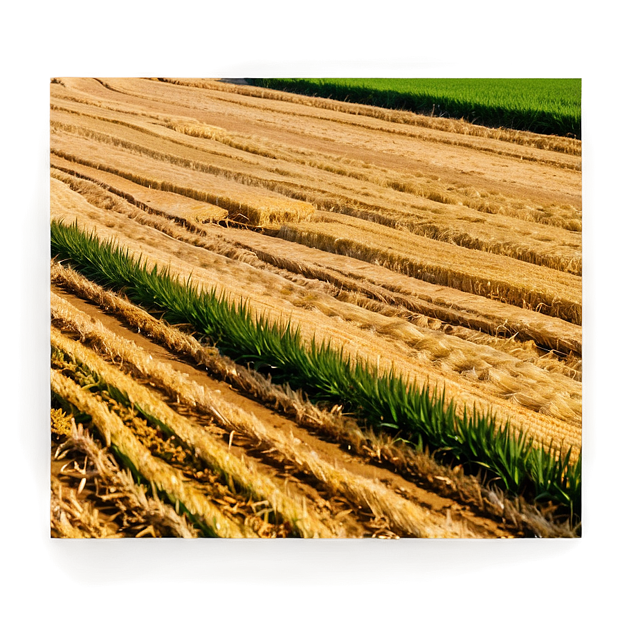 Wheat Field With Tractor Tracks Png Pdm71