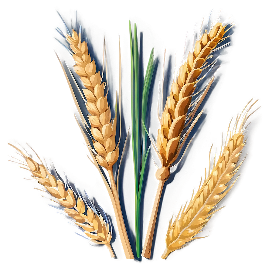 Wheat Sheaf Bundle PNG rid PNG image with a transparent background, free high-resolution download