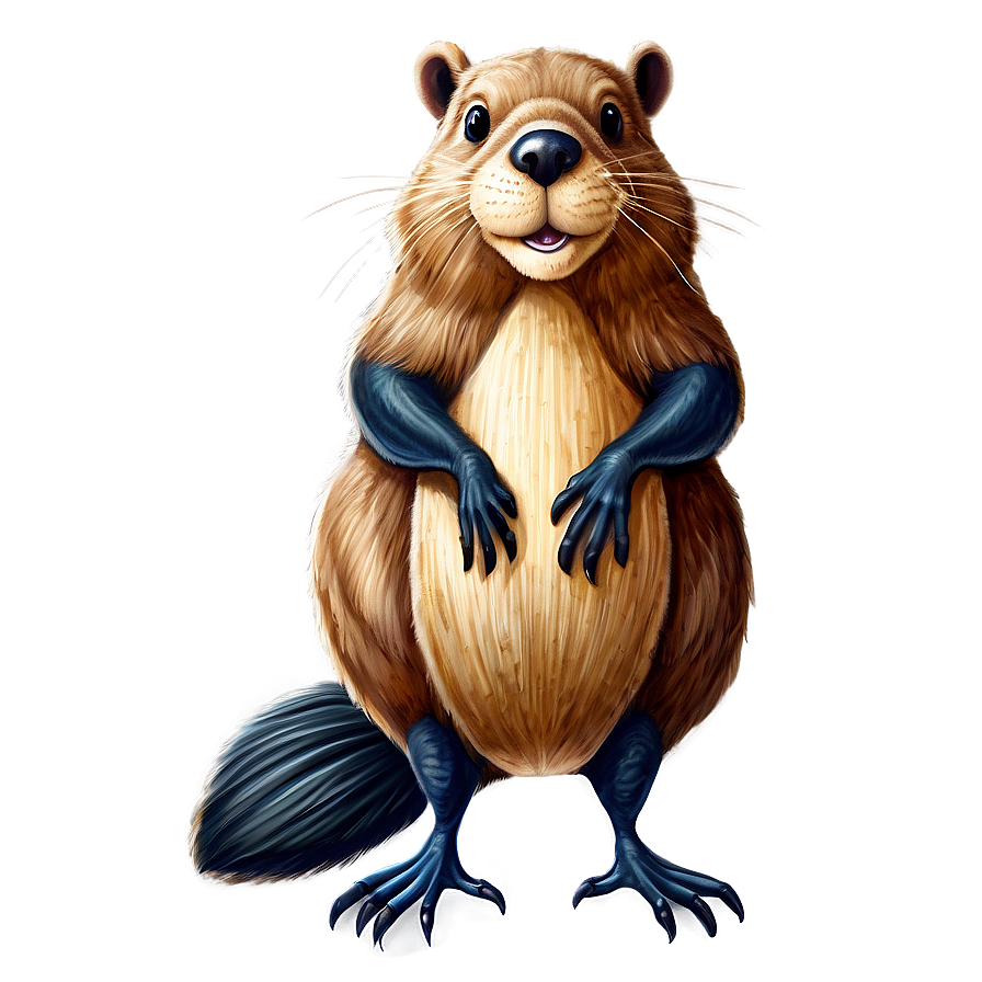 Whimsical Beaver Drawing Png 05242024