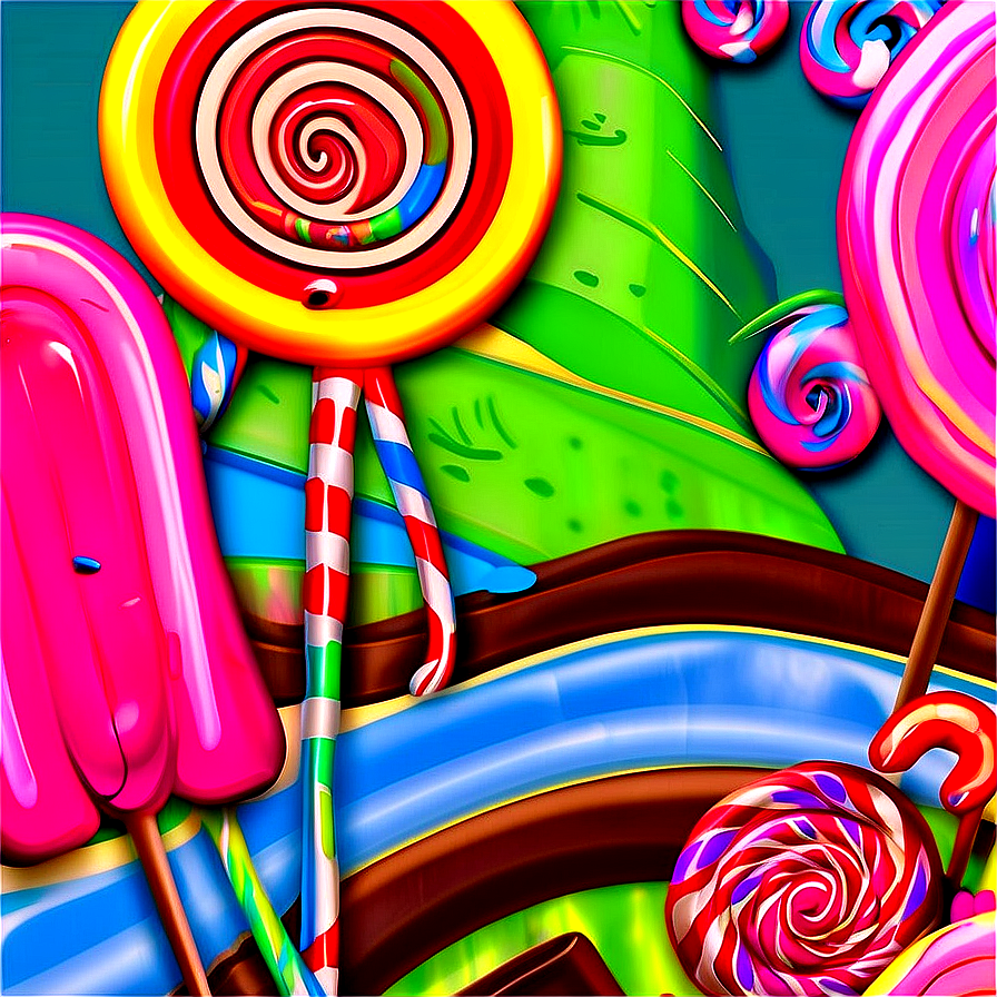 Whimsical Candy Land Scene Png 12