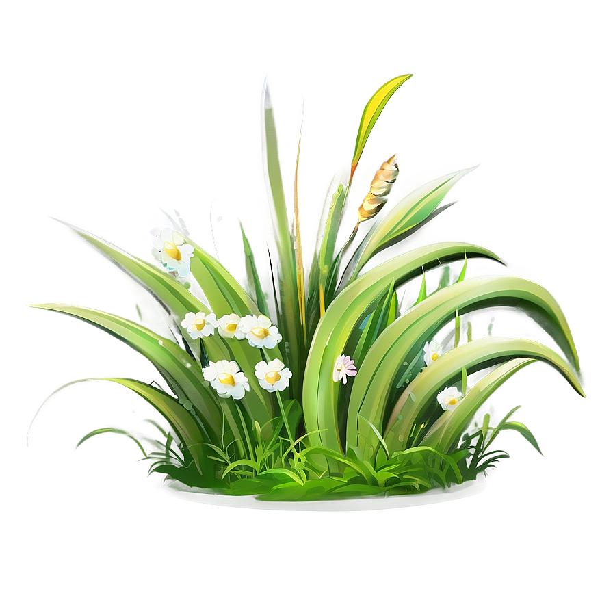 Whimsical Cartoon Grass Png 06122024