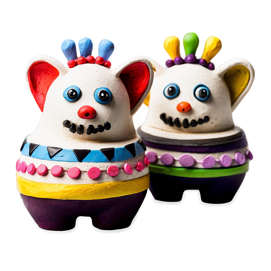 Whimsical Clay Creatures Png 06212024