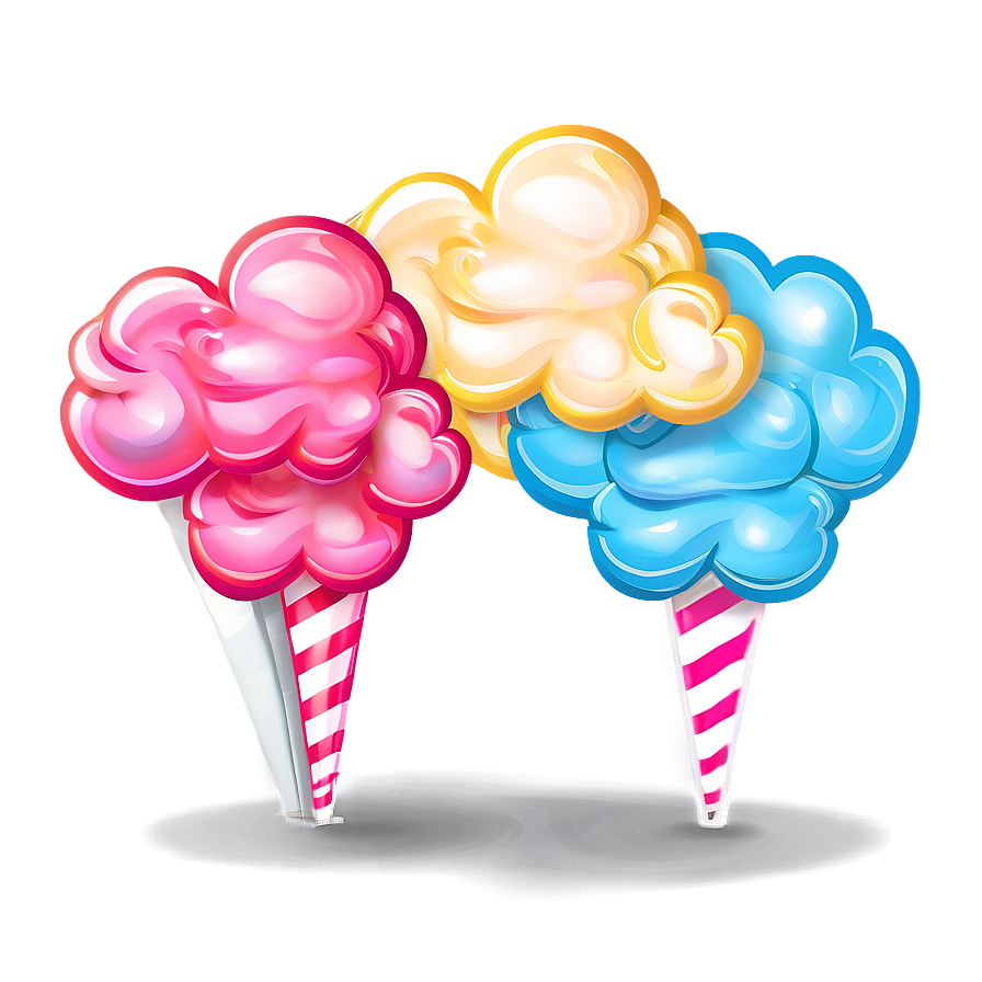 Whimsical Cotton Candy Clouds Png Frx