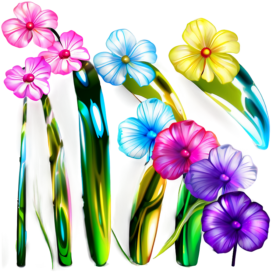 Whimsical Flowers Fantasy Png 04292024