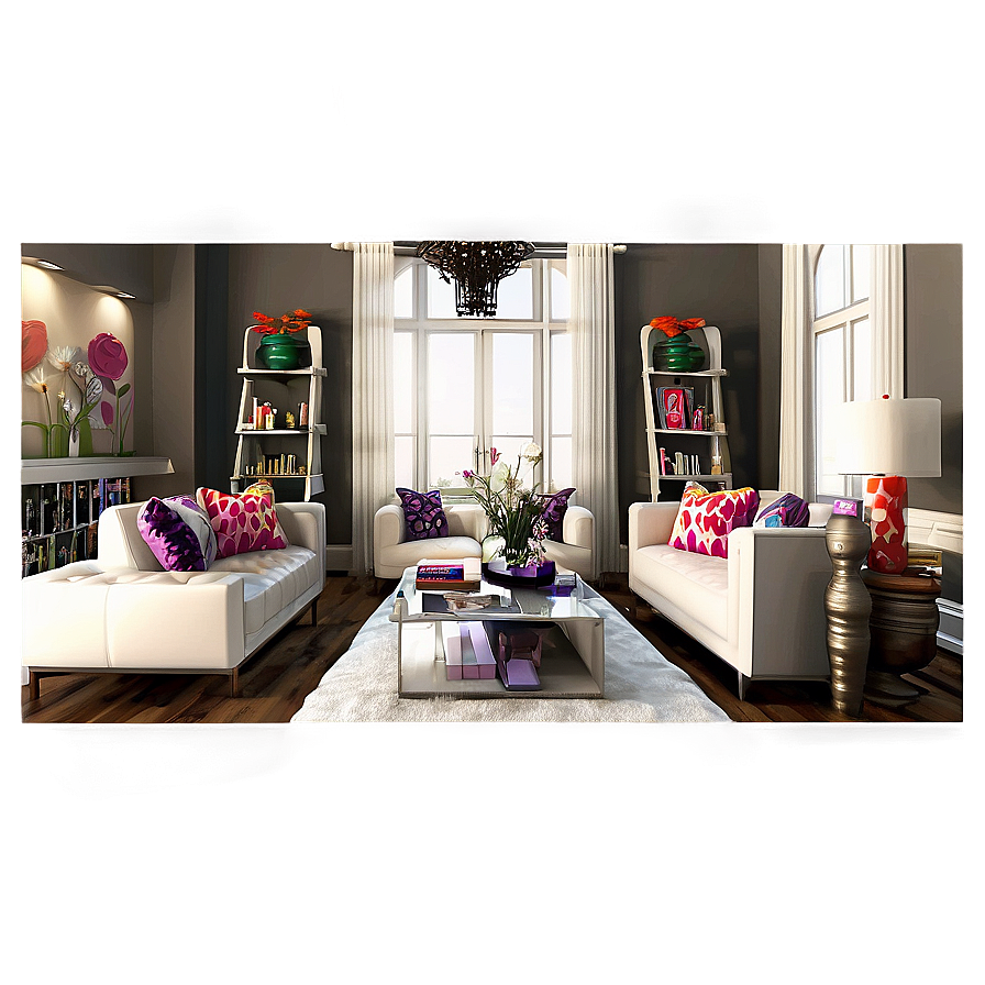 Whimsical Living Room Decor Png 05242024