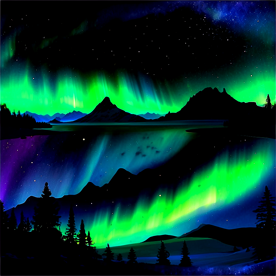 Whimsical Northern Lights Png Gpc56