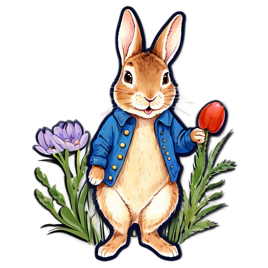 Whimsical Peter Rabbit Art Png 94