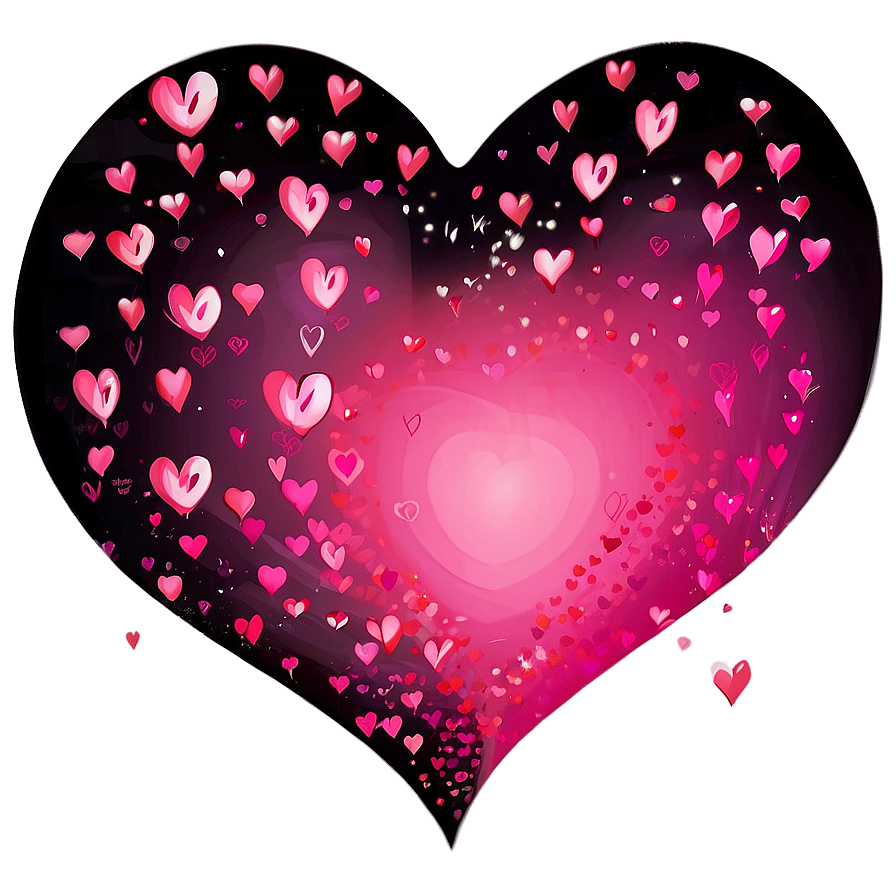 Whimsical Pink Hearts Png Nxy