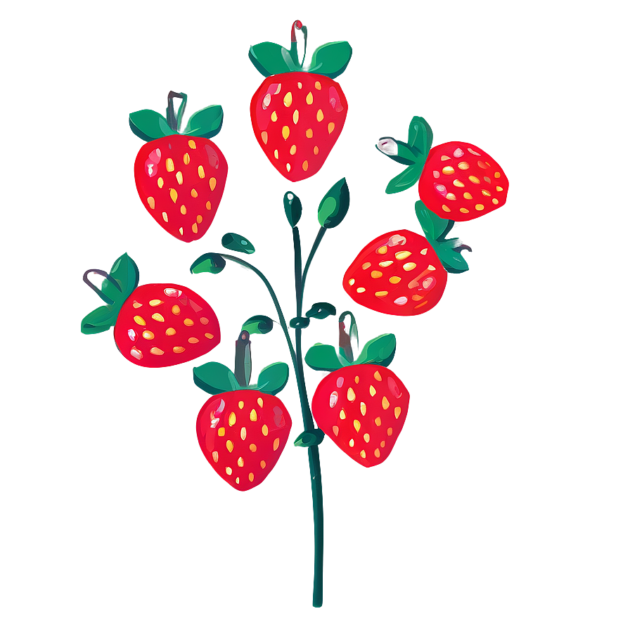 Whimsical Strawberry Png 06252024