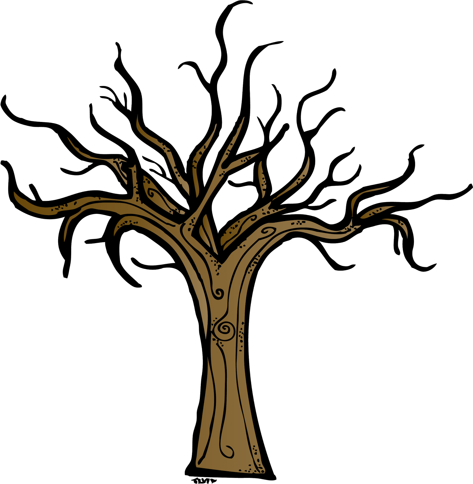 Transparent Bare Tree Trunk Clipart - Bare Tree Clipart, HD Png Download PNG with transparent background