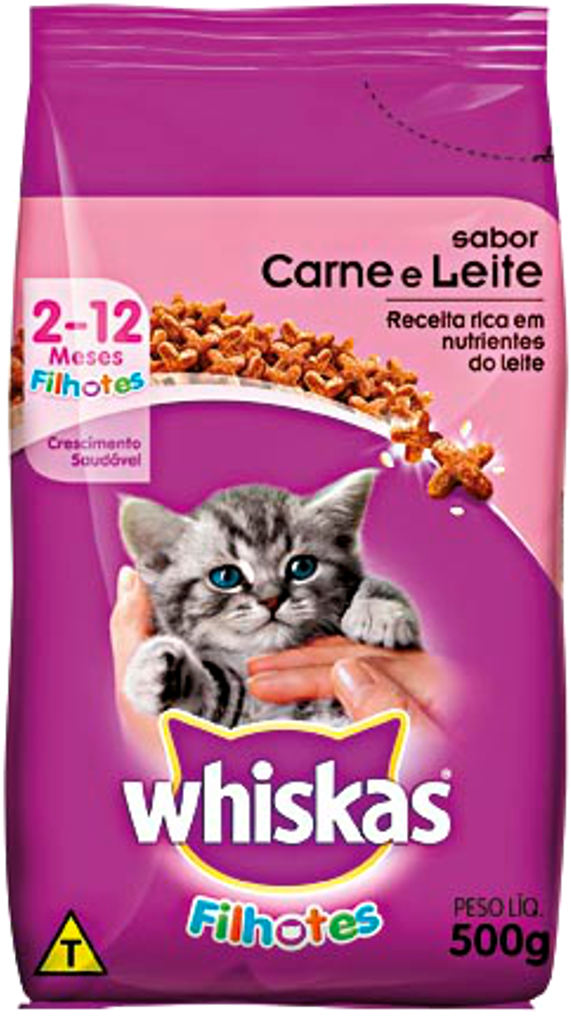 Whiskas Kitten Food Package Carnee Leite