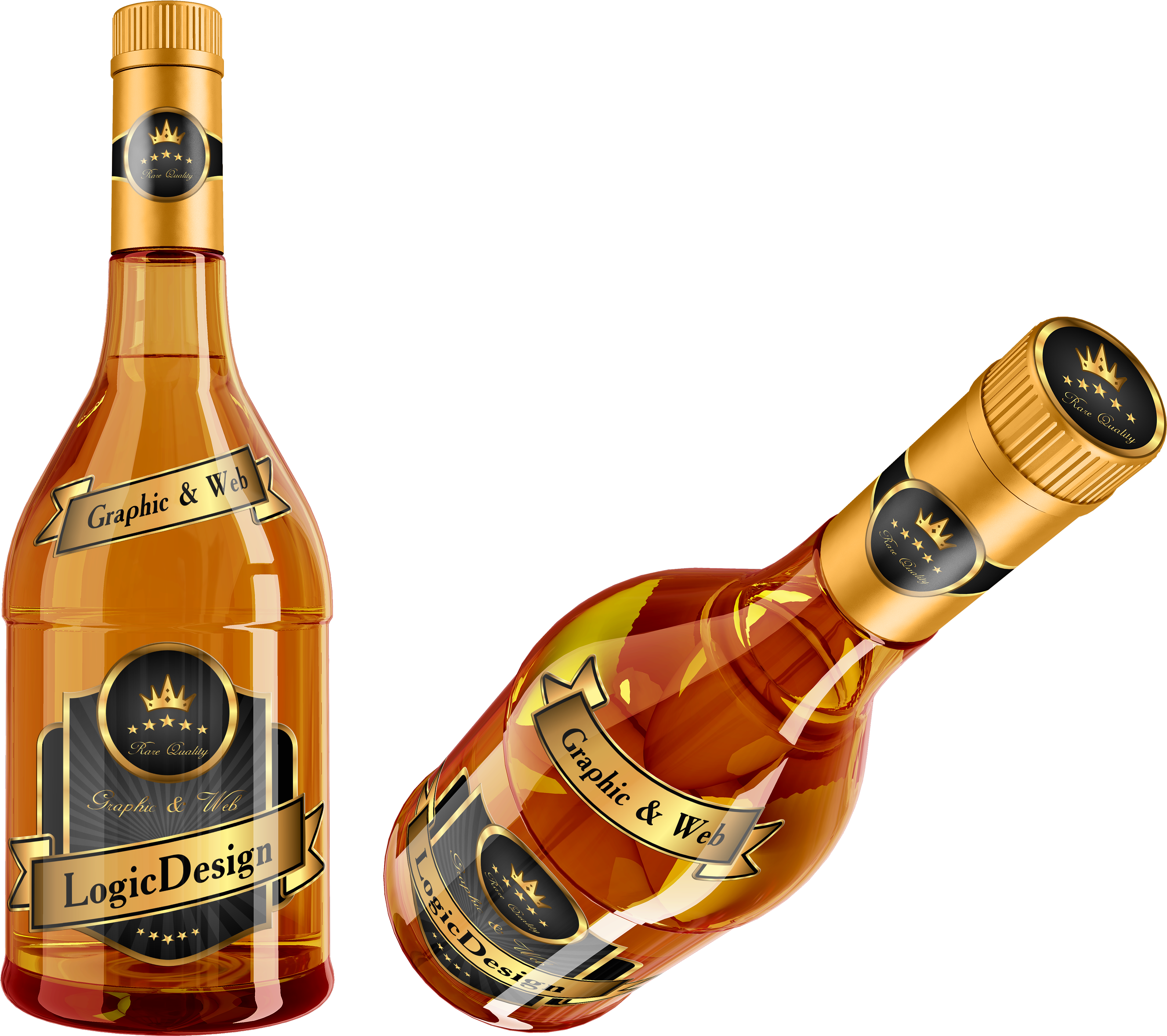 Whisky Cognac Bottle - Коньяк Png, Transparent Png PNG with transparent background