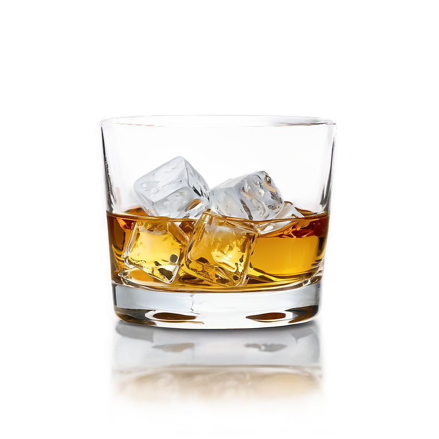 Whiskey Glass With Ice Png 06132024