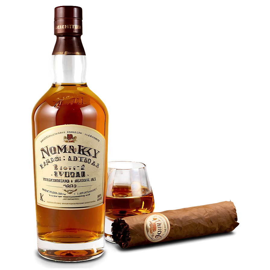 Whisky And Cigar Png 06262024