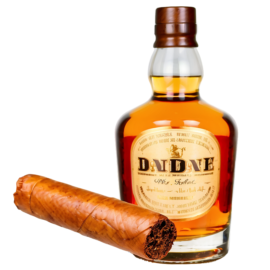 Whisky And Cigar Png 06262024