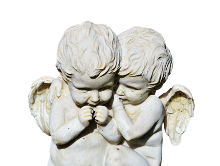 Whispering Cherub Statues