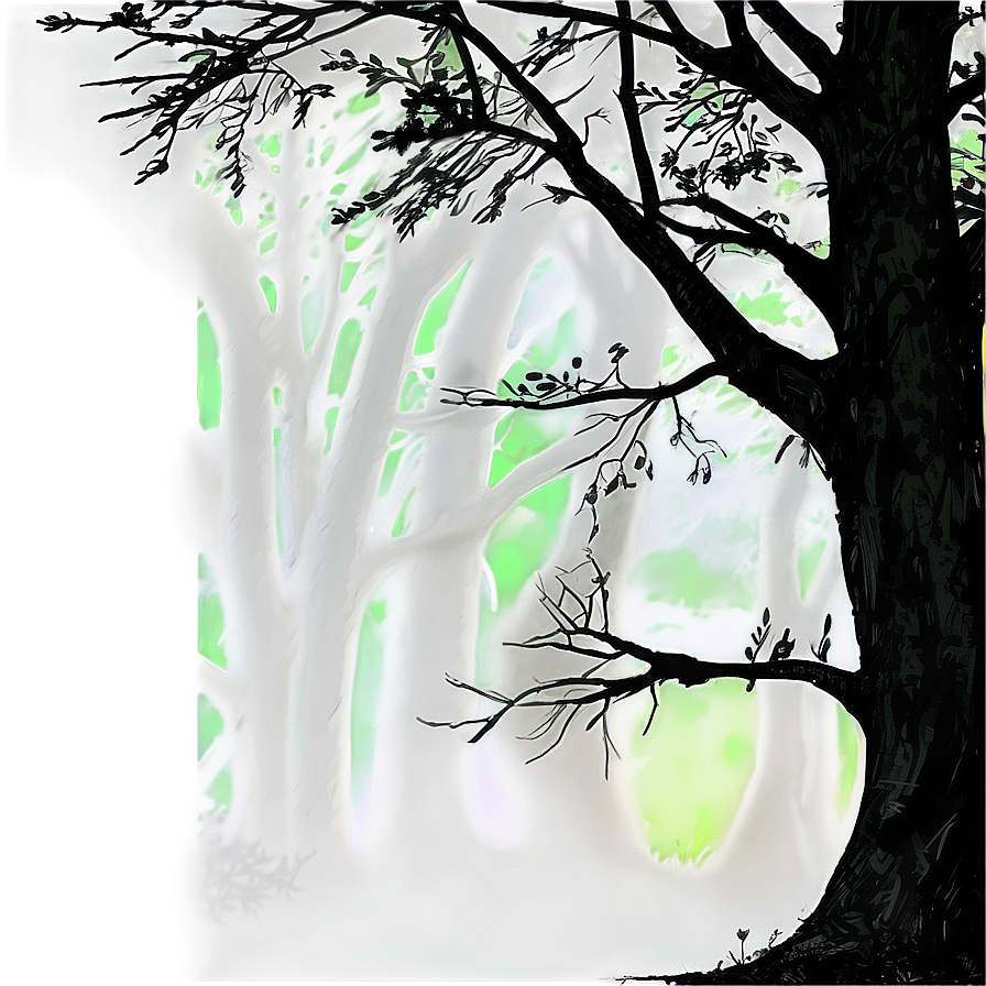 Whispering Forest Silhouette Png 32