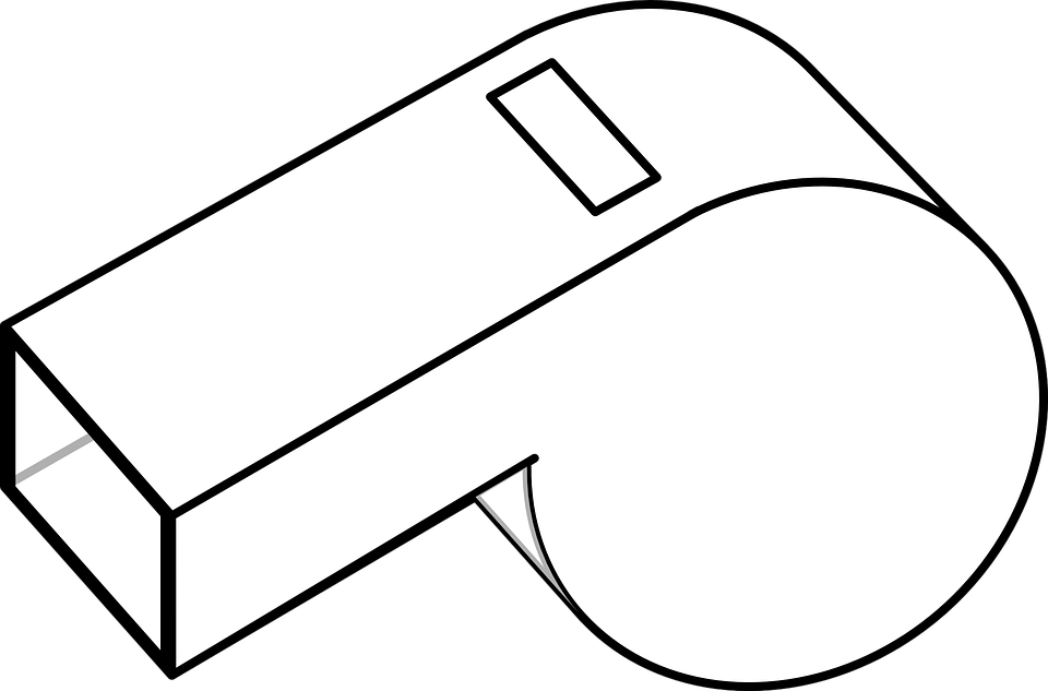 Whistle, Referee, Game, Sports, Blow, Football, Soccer - Whistle Black And White, HD Png Download PNG with transparent background