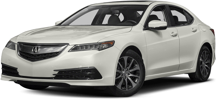 White Acura Sedan Profile View