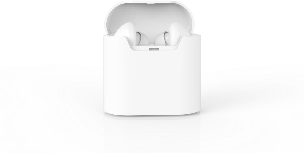 Wireless Airpods Headphones Set - Monochrome, HD Png Download PNG with transparent background