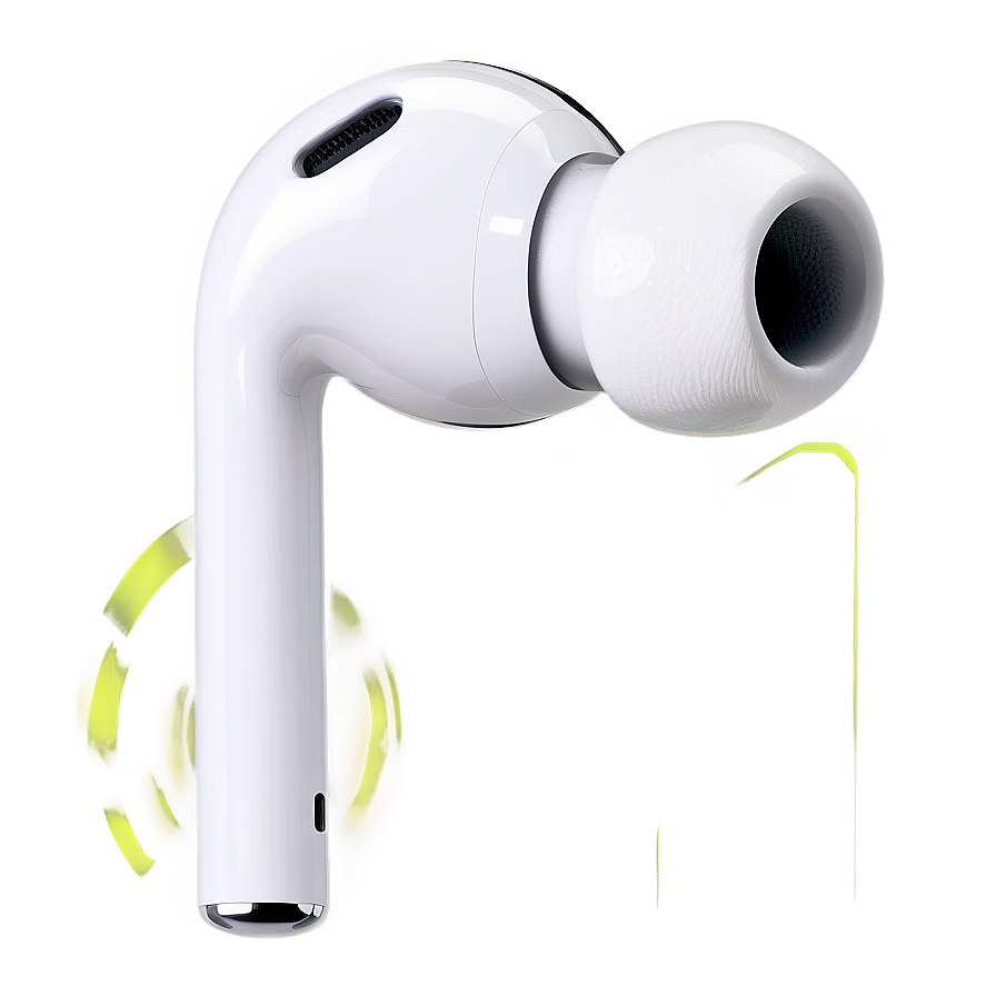 White Airpods Earphones Png 15