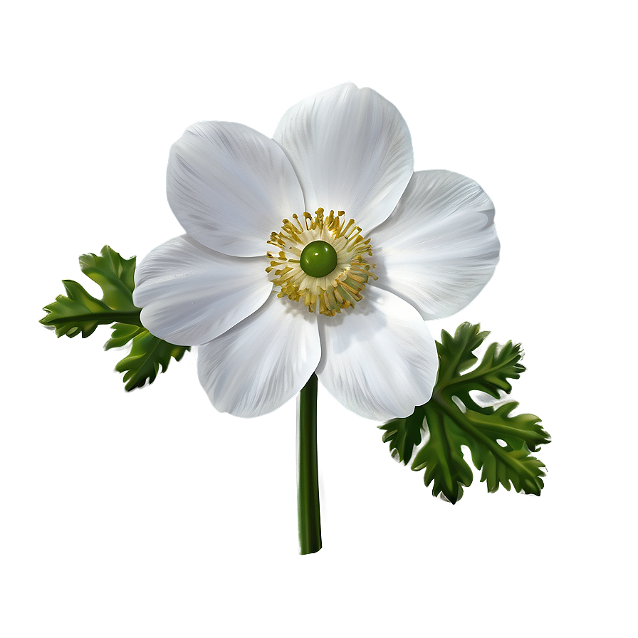 White Anemone Flower Png Ecc