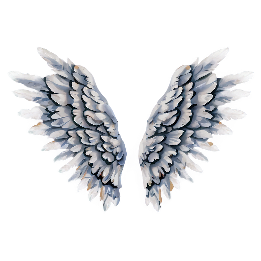 White Angel Wings Image Png 05042024