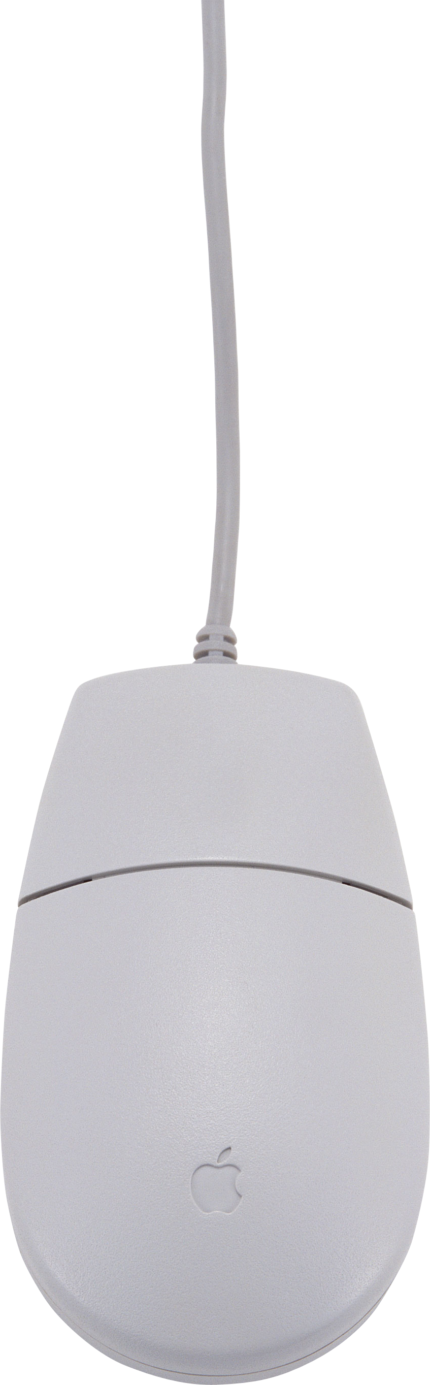 White Apple Computer Mouse PNG with transparent background