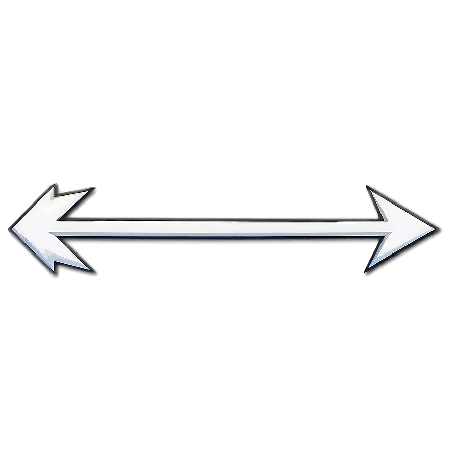 White Arrow Design Png 57