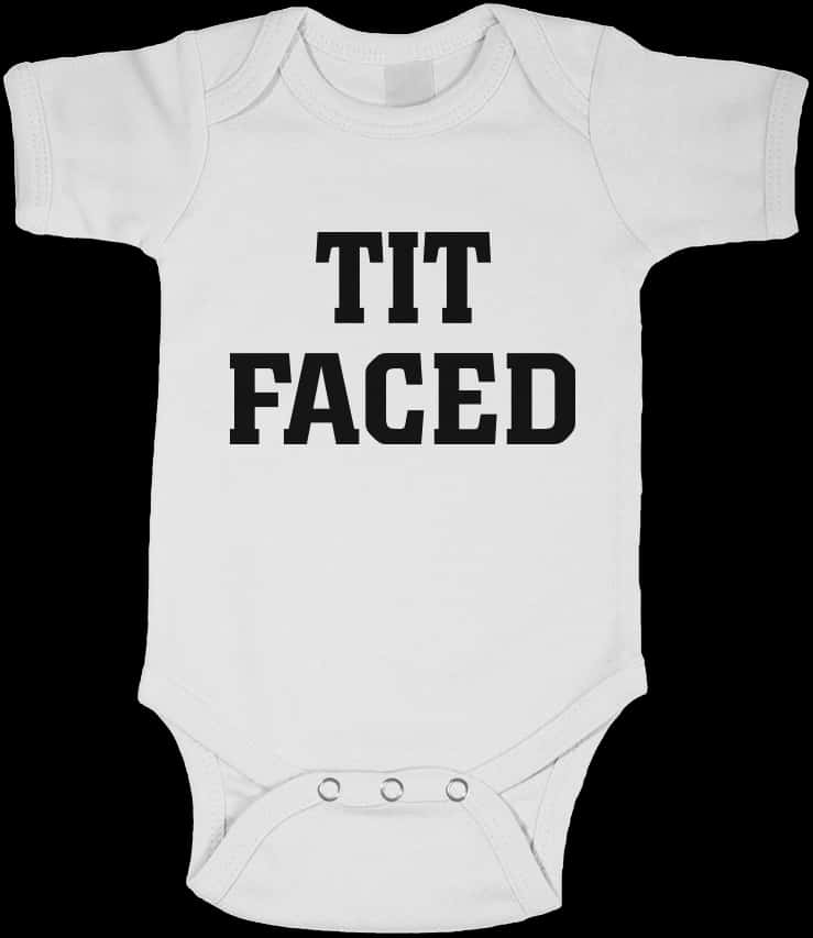 White Baby Onesiewith Text