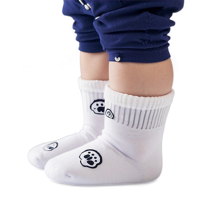 White Baby Socks Png Xtd15