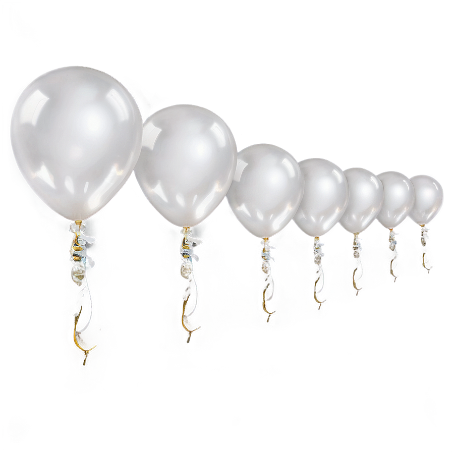 White Balloon Background Png 57